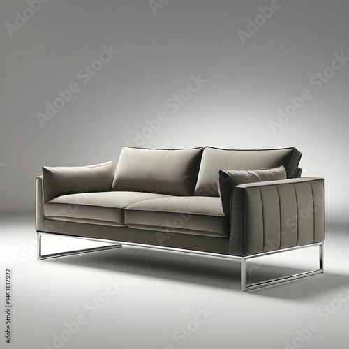 Luxury modern sofa isolated