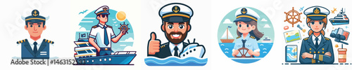 Vector of a captain