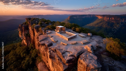 Completely renewed cliffside lookout point compacted smoothed pathways guiding visitors to breathtaking panoramic ocean vistas