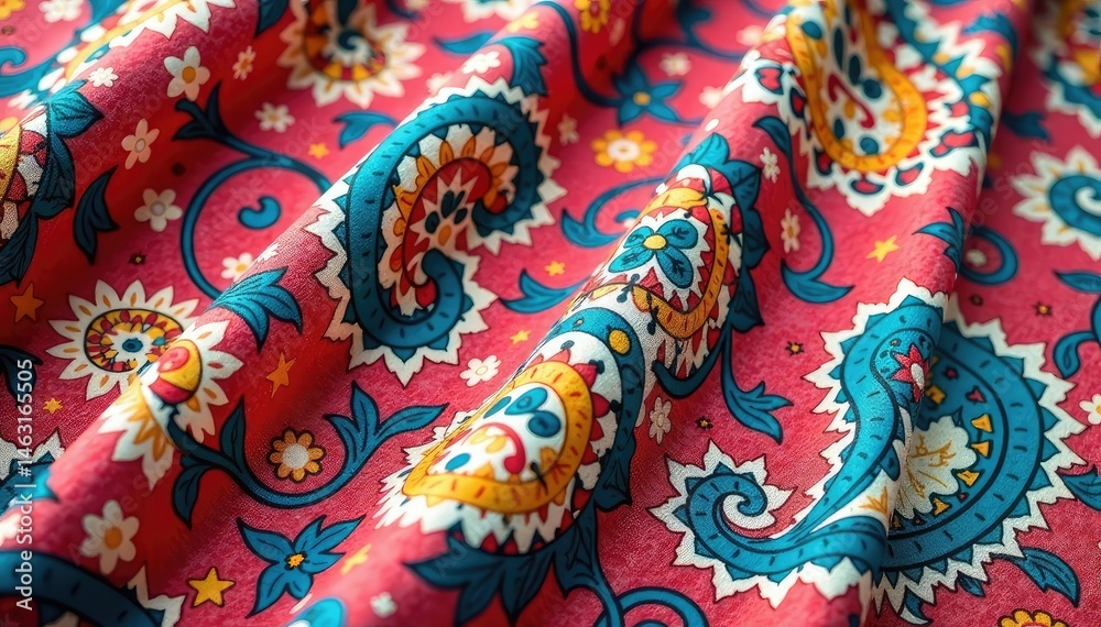 Classic paisley pattern on soft cotton fabric , subtle paisley, paisley textile, floral Classic paisley pattern on soft cotton fabric , subtle paisley, paisley textile, floral