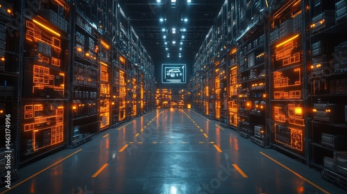 Futuristic Warehouse: A Glimpse into Automated Inventory Management