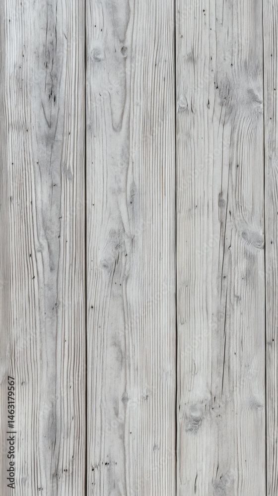 Fototapeta premium White Painted Wood Wall, Natural Grain, Vertical Planks, Rustic Surface, Texture