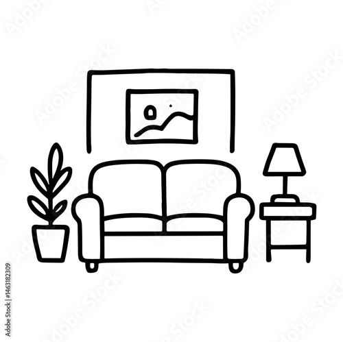 Doodle Living Room