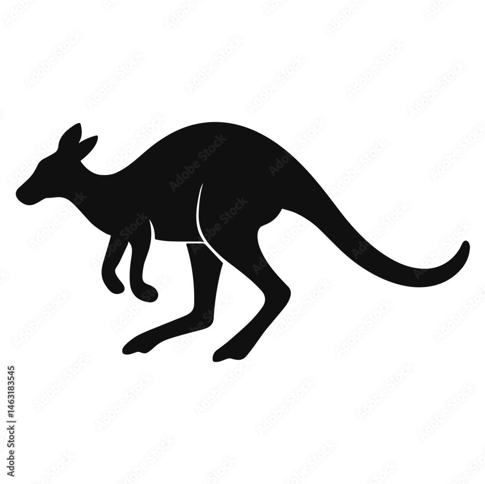 Fototapeta premium Kangaroo Silhouette