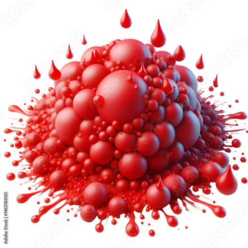 red drop of water