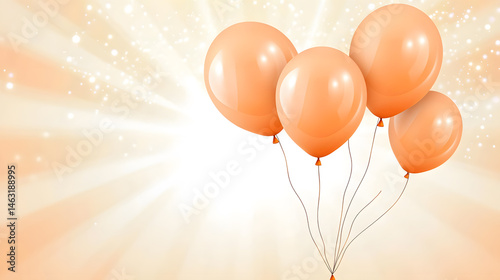 Pastel birthday celebration with confetti and balloons party background joyful atmosphere soft lighting