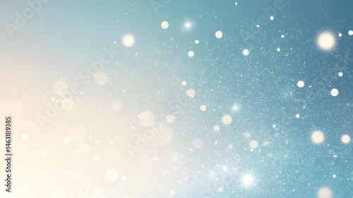 Pastel birthday celebration with confetti and balloons sky blue party background joyful atmosphere