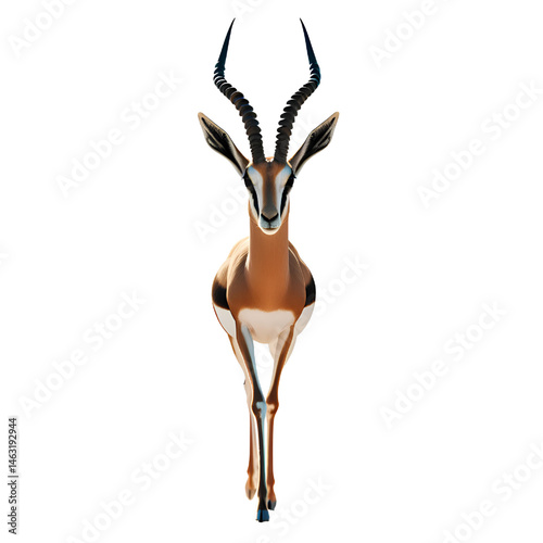 Cute 3d Gazelle isolated on white background