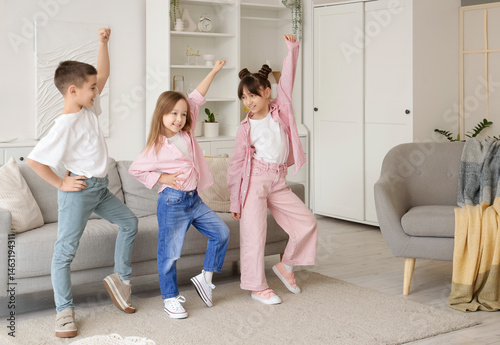 Cute little friends dancing...