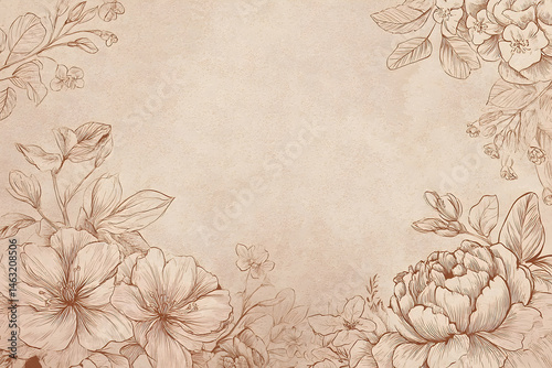 Delicate floral design on a textured backdrop.