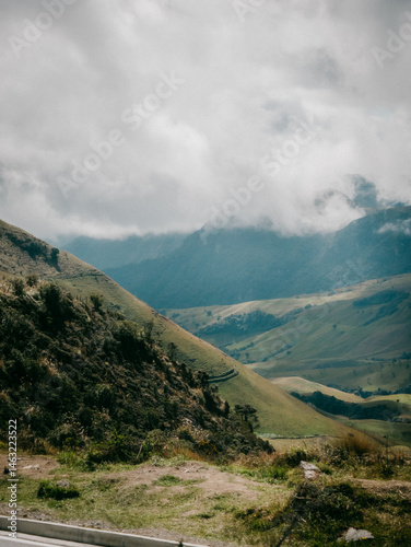 clouds over the mountains