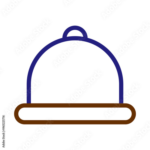 Elegant restaurant cloche illustration offering a stylish dining experience