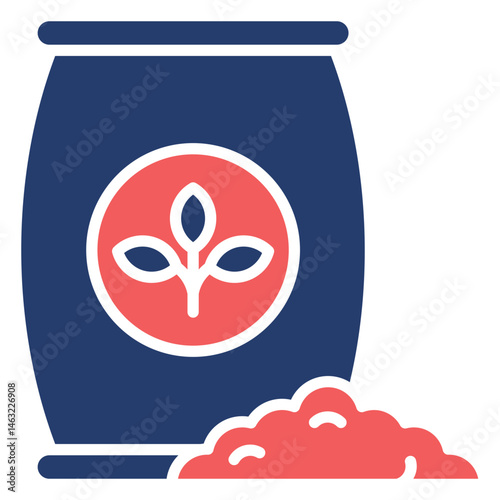 Fertilizer glyph color icon