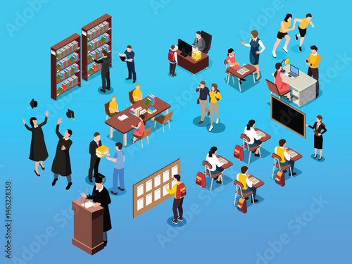 Diverse Activities in a Modern Educational Institution
