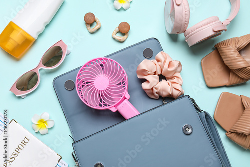 Bag with female summer acce...
