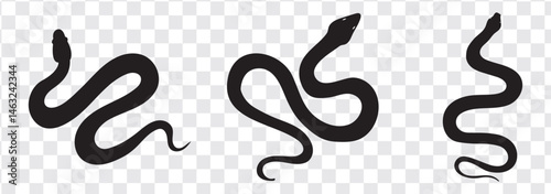 Snake icon, logo isolated on white background.