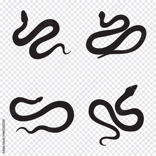 Snake icon, logo isolated on white background.