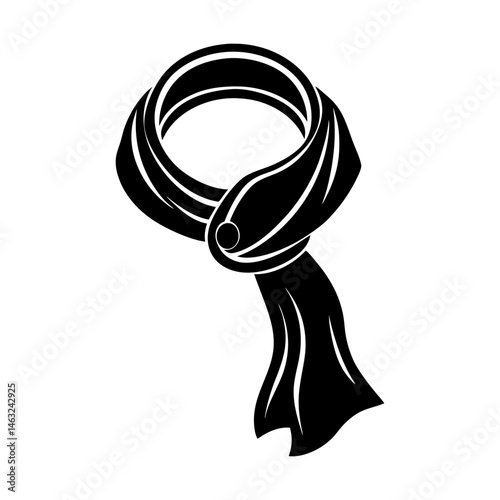 Scarf Ring silhouette vector