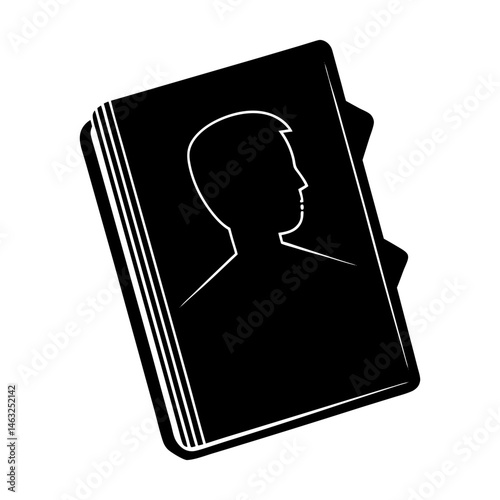 Personalize Your Notebook silhouette vector