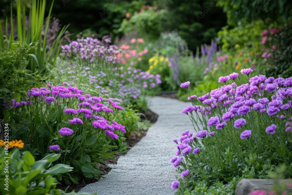 Naklejka premium A gardener discovers an ancient variety of Dianthus that changes color with emotions