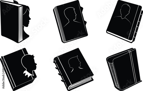 Personalize Your Notebook silhouette vector