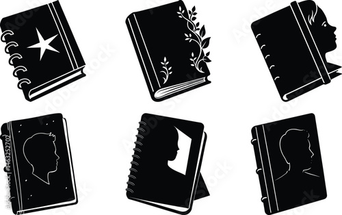 Personalize Your Notebook silhouette vector