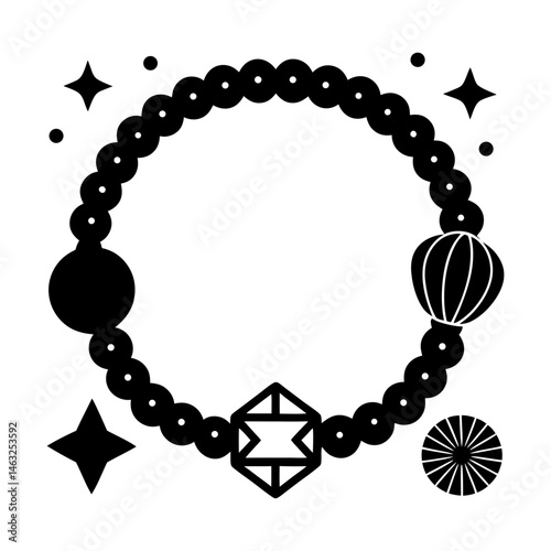 DIY Bracelet Kit silhouette vector