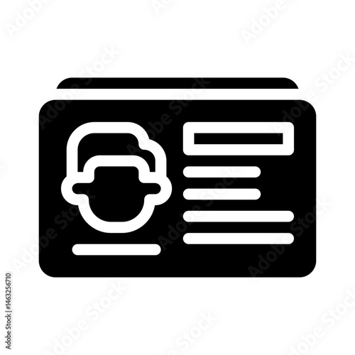 user persona glyph icon