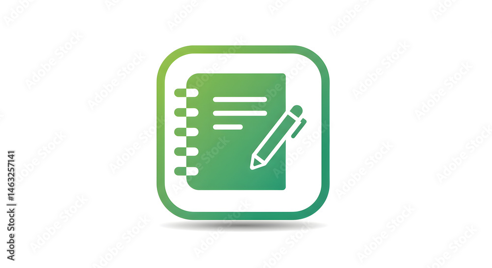 Note and Pen Icon Note and Pen Icon