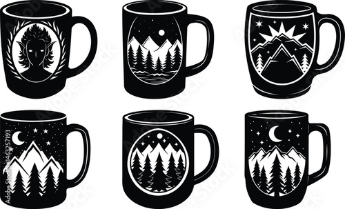 Design Your Own Mug silhouette vector