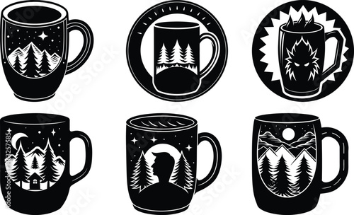 Design Your Own Mug silhouette vector