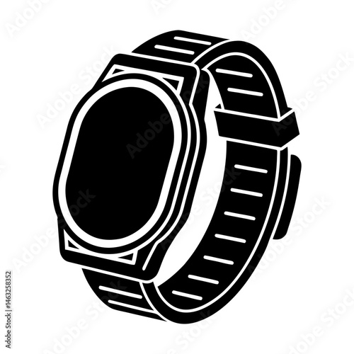 Customizable Watch Band silhouette vector