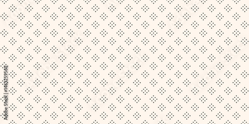 Vector geometric texture with small diamond shapes, tiny rhombuses, squares. Abstract modern seamless pattern. Light monochrome background. Repeat design for decor, textile, fabric, furniture, cloth