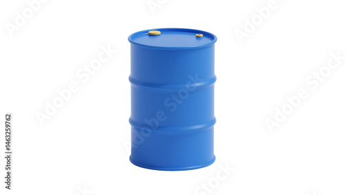 Single Blue Metal Drum Industrial Barrel Container