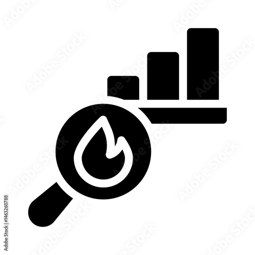 competitor comparison glyph icon