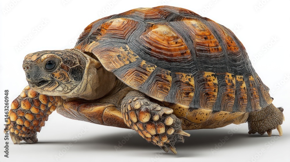 Obraz premium Turtle slowly walking, isolated view