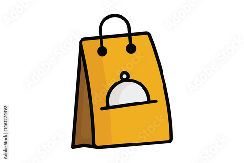 Delivery icon. colored outline icon style. icon related to delivery food. catering elements vector illustration