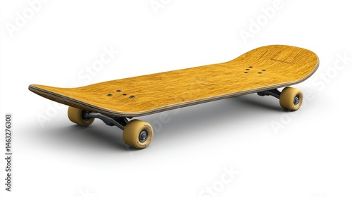 Wooden skateboard, classic design photo