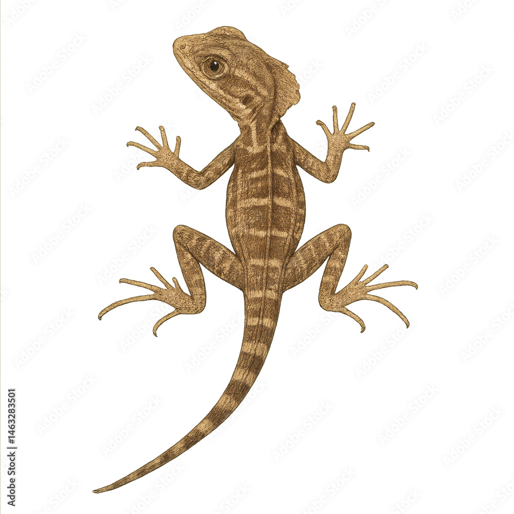 Naklejka premium Baby Brown Basilisk