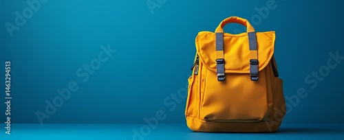 Back to school concept (Bag ,pens, pencils ) with Copy space 