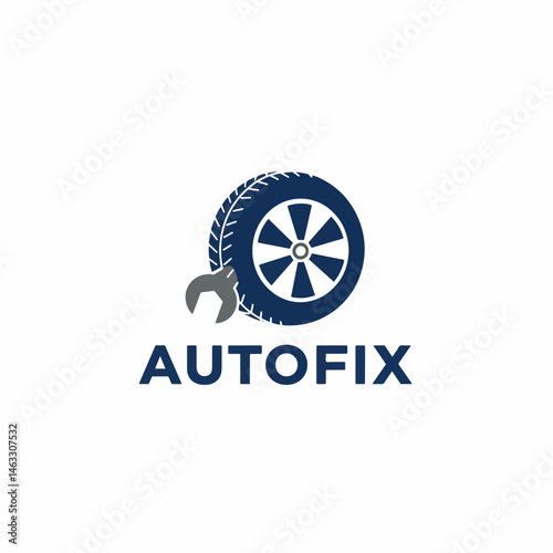 Autofix logo with a stylized blue tire and a grey wrench.
