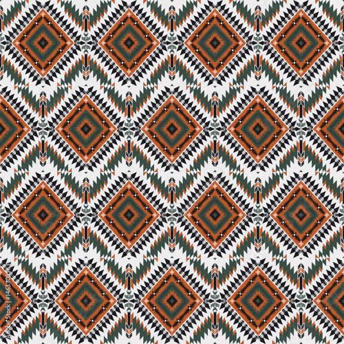American tribal ethnic native pattern seamless.Traditional Navajo,Aztec,Apache,Southwest and Mexican style fabric pattern.Abstract vector motif pattern.For fabric,clothing,blanket,woven,wrap,decorate.
