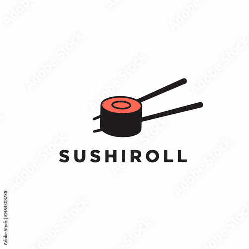 SushiRoll: Japanese Cuisine and Maki Sushi Bar Logo

