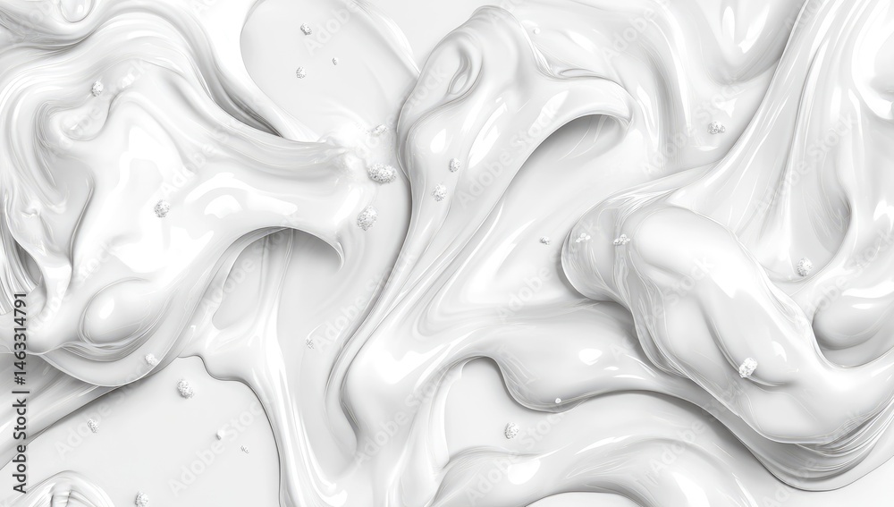 Abstract white fluid swirls Abstract white fluid swirls