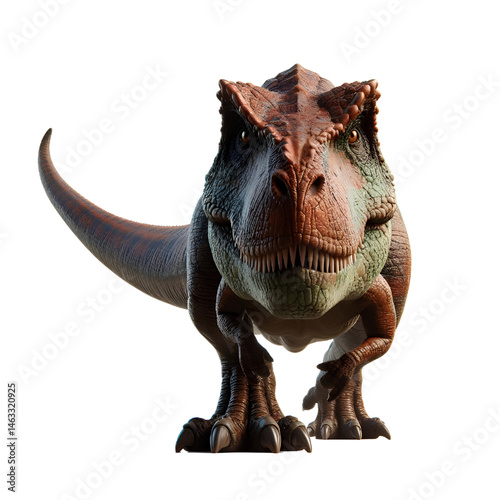 Cute 3D dinosaur isolated on white background