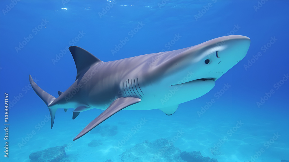 Fototapeta premium Hammerhead shark, French Polynesia
