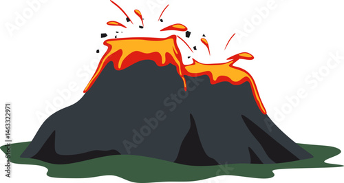 Volcano Illustration
