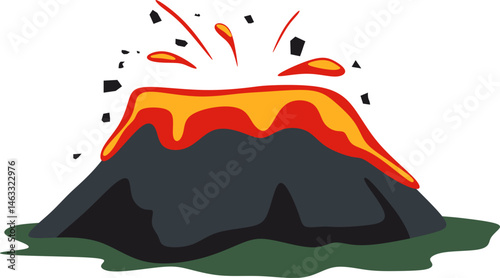 Volcano Illustration