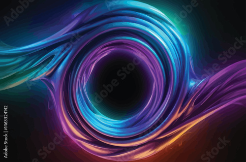 Twisted Abstract Portal – Surreal Spiral Design with Vivid Colors and Futuristic Energy, Perfect for Sci-Fi Concepts, Digital Art, and Creative Backgrounds in Modern Visual Projects