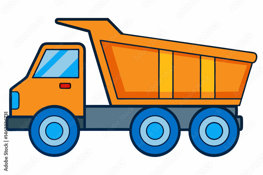 Fototapeta premium truck with trailer